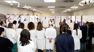 Imagen de la inauguraci&oacute;n de la exposici&oacute;n (Foto: Silvia Bouzo)