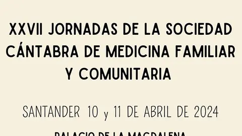 Cartel de las jornadas (Foto: SCMFyC)