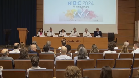 Profesionales de los diferentes servicios galardonados (Foto: SCS)